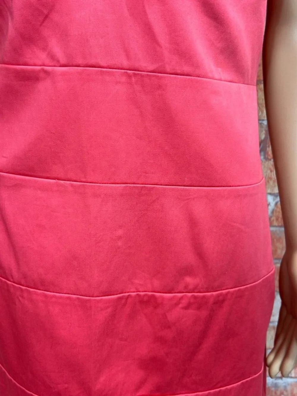 B. Smart Plus Size Coral V-Neck‎ Bandage Style Dress